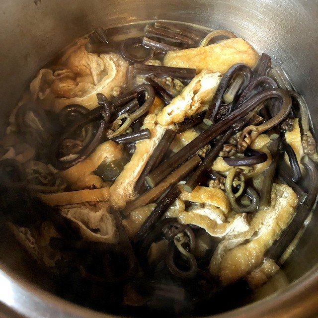 わらび 油揚げ 煮物 レシピ