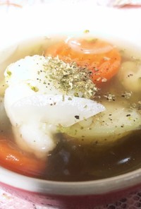 冷凍保存野菜の簡単スープ