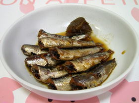 圧力鍋 de 簡単★小いわしの梅酒煮★