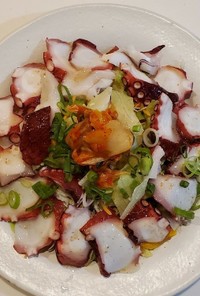 タコの贅沢『柚子胡椒カルパッチョサラダ』