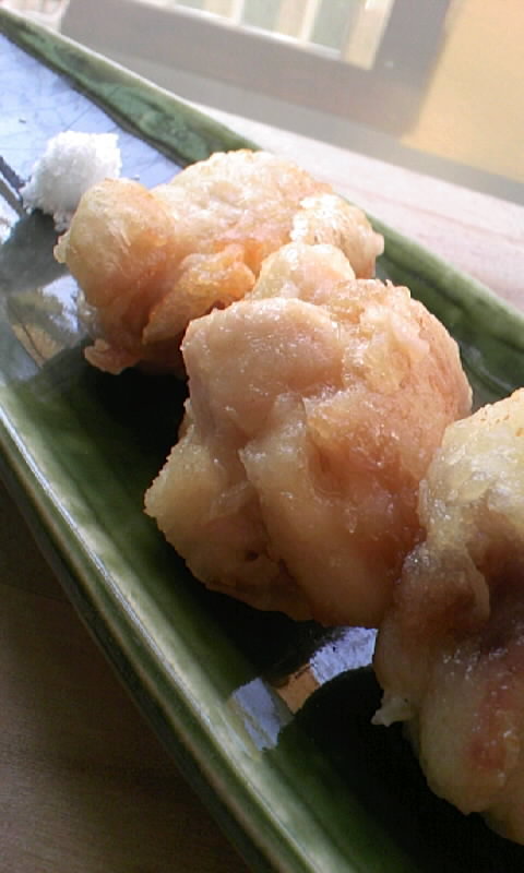 コレほんと美味しい♪鶏天ぷらの画像