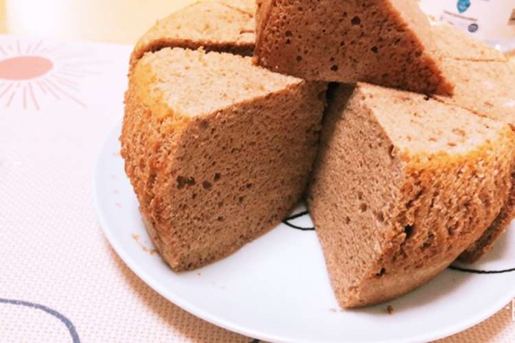 炊飯器で作るココアのシフォンケーキ レシピ 作り方 By からい クックパッド
