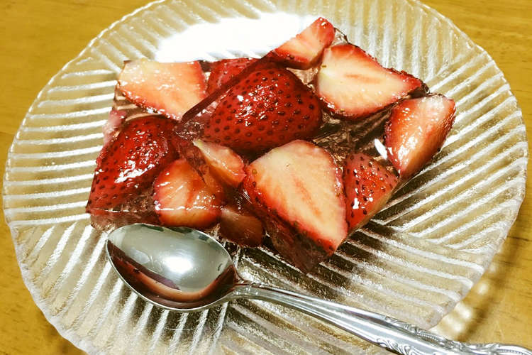 材料3つだけ いちごゼリー レシピ 作り方 By ニチニチ製薬株式会社 クックパッド 簡単おいしいみんなのレシピが356万品