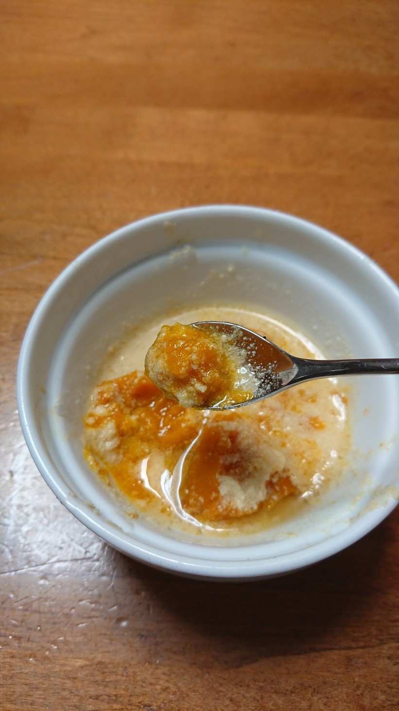 炊飯器で離乳食！高野豆腐のかぼちゃ煮の画像