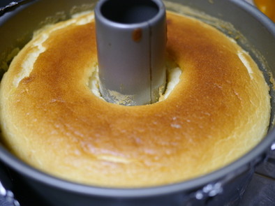 水切りなしヨーグルトのスフレチーズケーキの写真