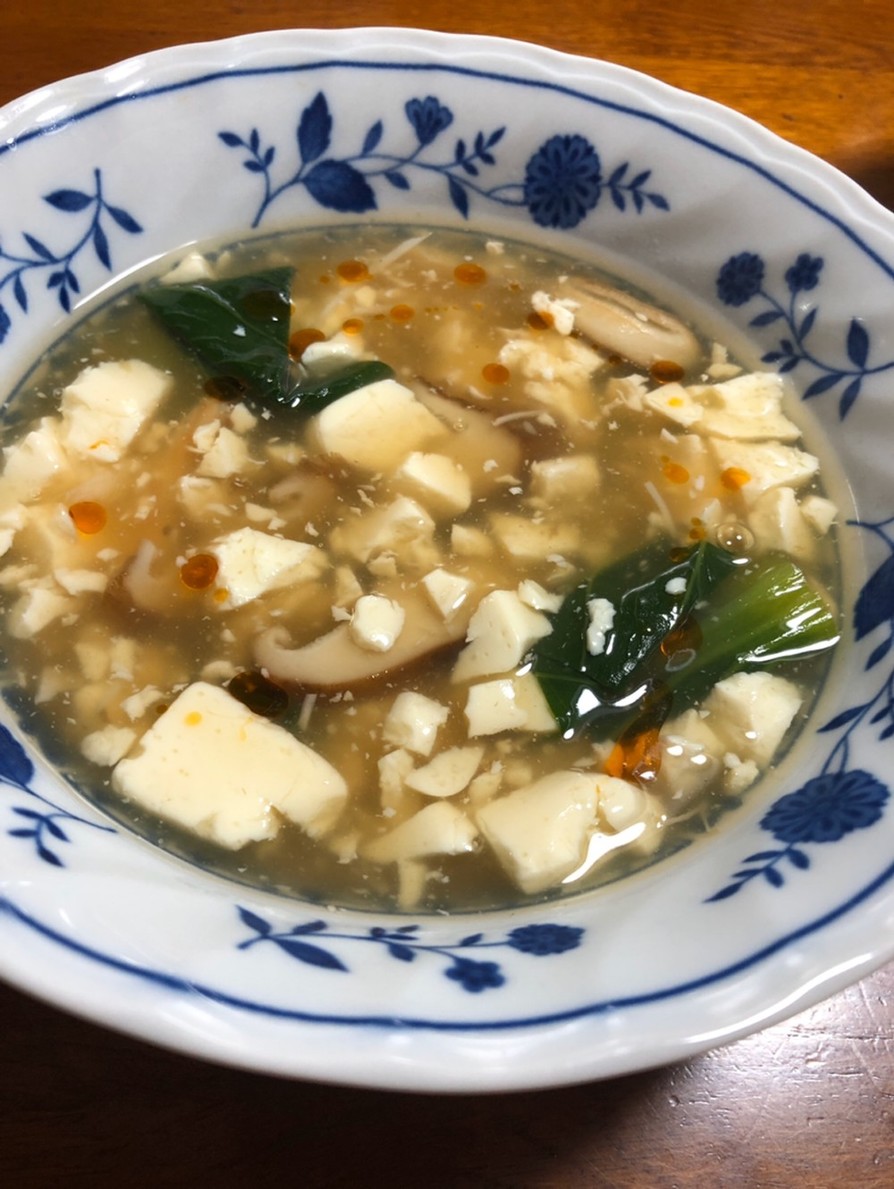 お豆腐の中華スープの画像