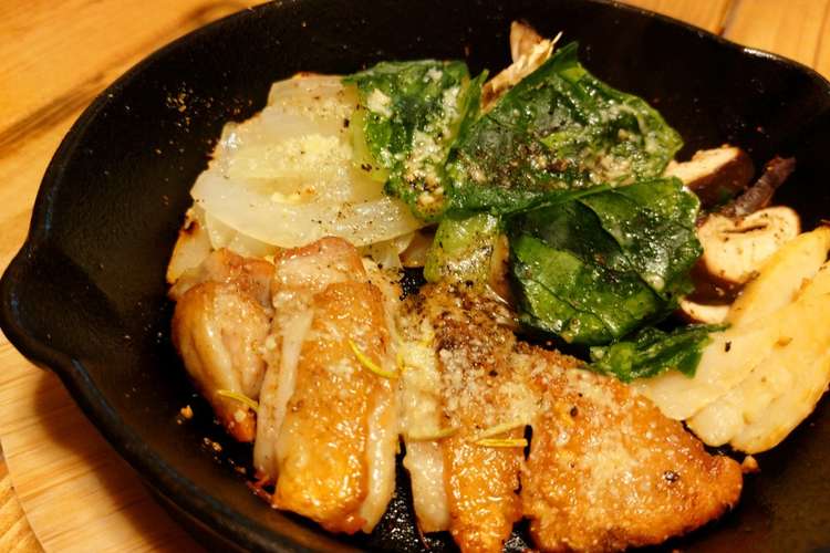 スキレットで好きな具材を粉チーズ焼き レシピ 作り方 By Drmchico クックパッド 簡単おいしいみんなのレシピが360万品