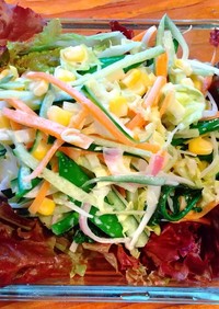 春野菜とコーンのサラダ