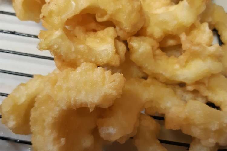 白ゴーヤの天ぷら レシピ 作り方 By ももいちごさん クックパッド 簡単おいしいみんなのレシピが376万品