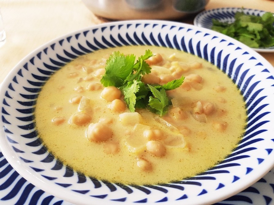 クリーミーひよこ豆のココナッツカレーのレシピ