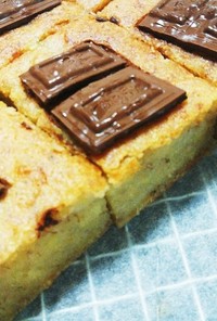 超簡単米粉と生おからのチョコバナナケーキ