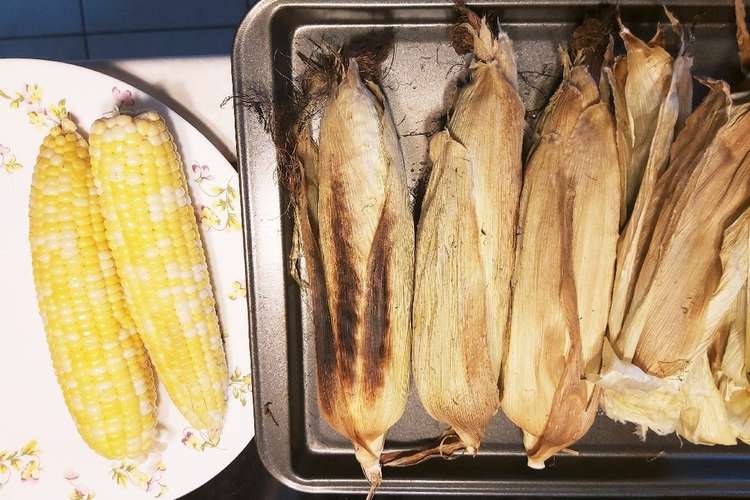 オーブンで皮付き焼きとうもろこし レシピ 作り方 By みかレモン クックパッド 簡単おいしいみんなのレシピが375万品