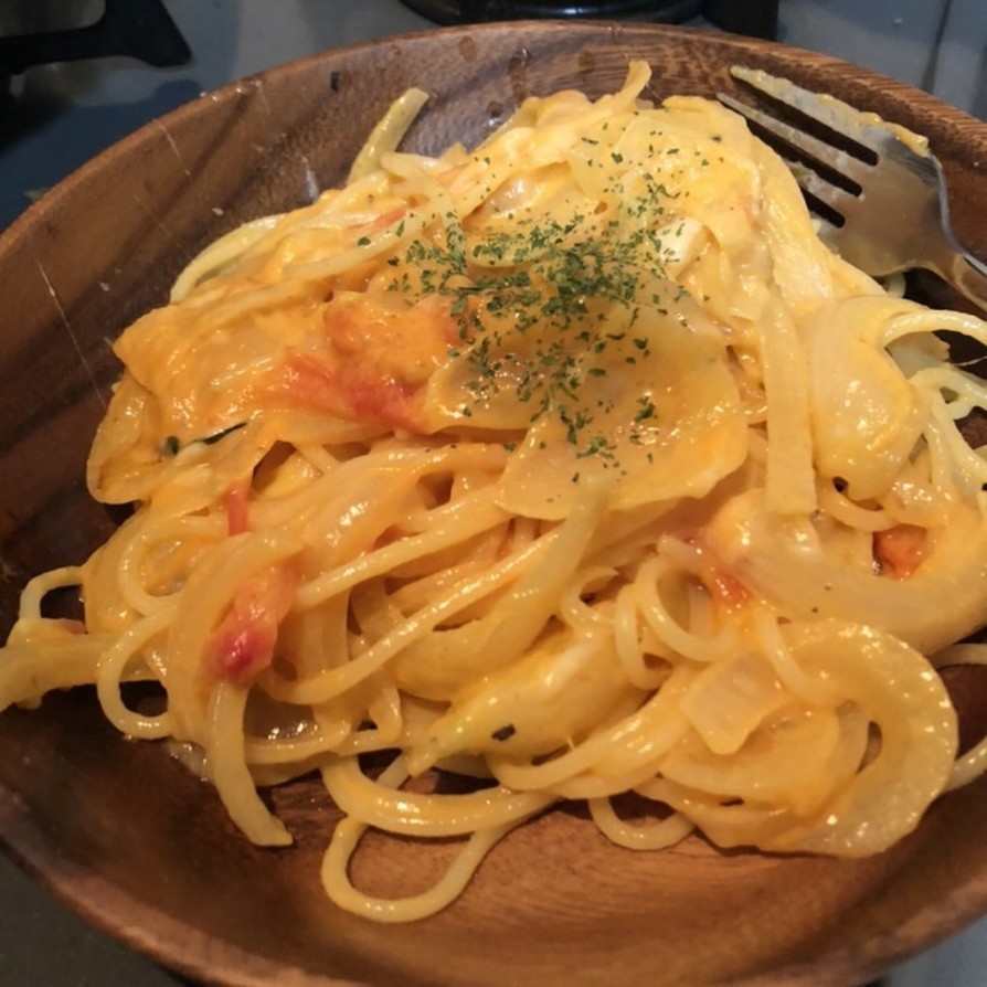 モッツァレラチーズのトマトパスタの画像