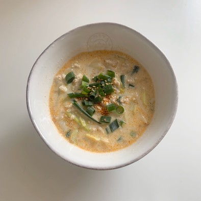 豆乳坦々風スープの写真