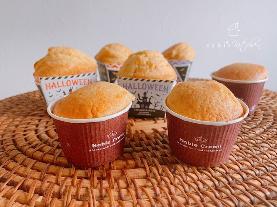 ノンバター♡ふんわり米粉のカップケーキの画像