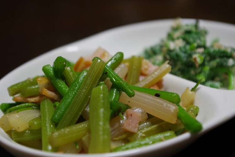 アイコ 山菜 とベーコンの炒め物 レシピ 作り方 By ミツガシワ クックパッド