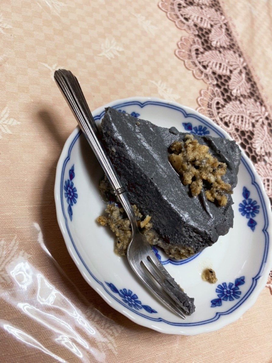 豆腐で黒ごまプリンの和風タルトの画像