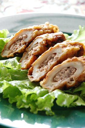 メインおかずにも ちくわ肉詰め がガッツリうまい