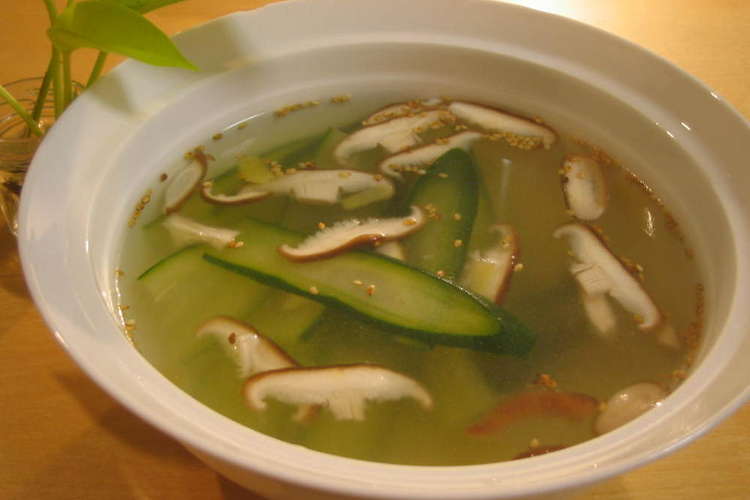きゅうりとしいたけ生姜の夏スープ レシピ 作り方 By レミファソ クックパッド 簡単おいしいみんなのレシピが360万品