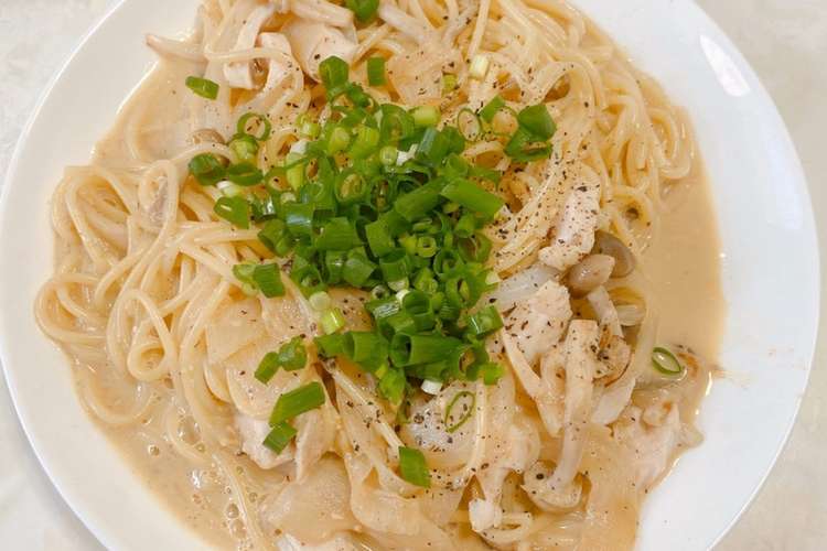 簡単 牛乳と味噌の和風パスタ レシピ 作り方 By いけちゅー クックパッド 簡単おいしいみんなのレシピが352万品