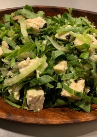韓国海苔とレタス豆腐サラダ
