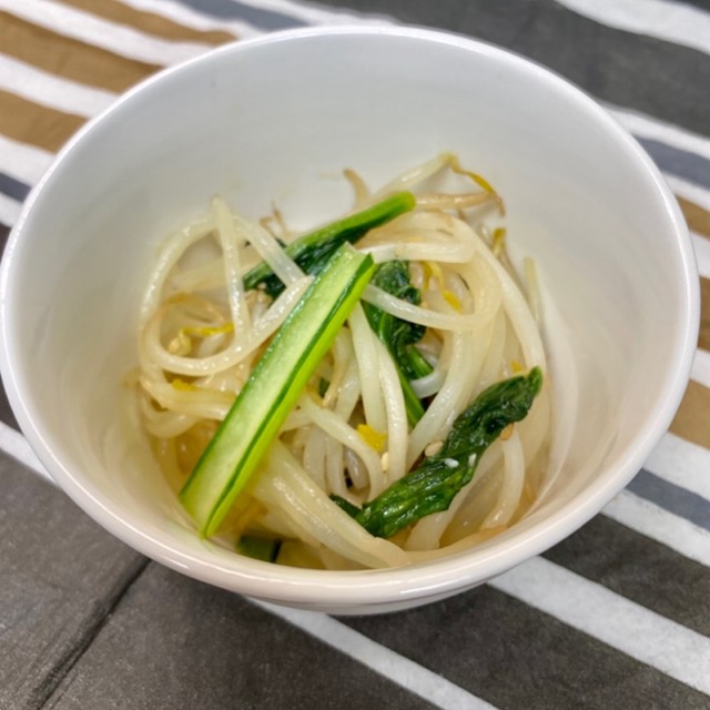 簡単 もやしと小松菜のナムル レシピ 作り方 By ちょこぴーた クックパッド 簡単おいしいみんなのレシピが355万品