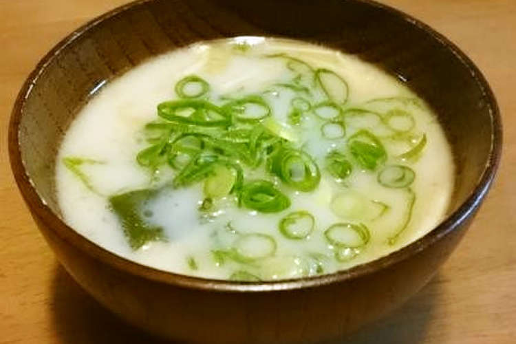 かんたん野菜料理 牛乳入りみそ汁 レシピ 作り方 By 大阪市たべやんレシピ クックパッド
