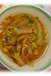 野菜スープ＠倉敷市学校給食