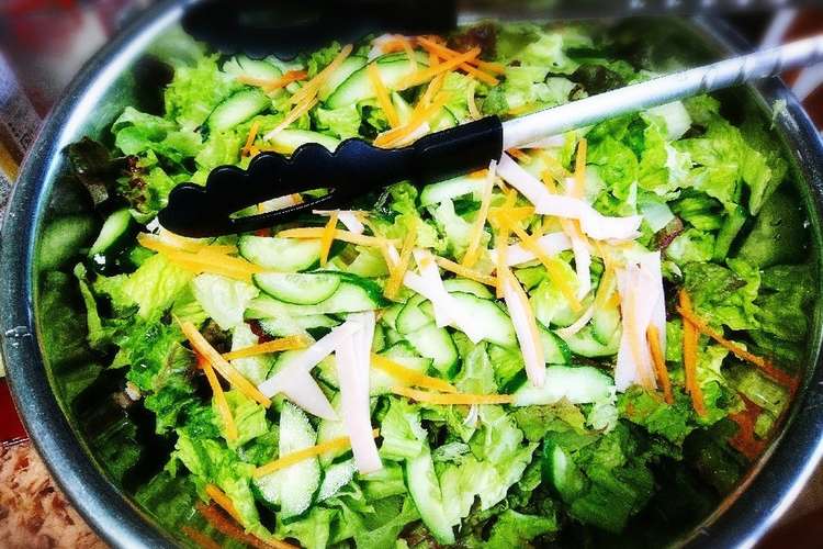 子供もモリモリ生野菜サラダ レシピ 作り方 By Kay215 クックパッド 簡単おいしいみんなのレシピが376万品