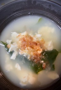 超絶簡単！おぼろ豆腐のスープ