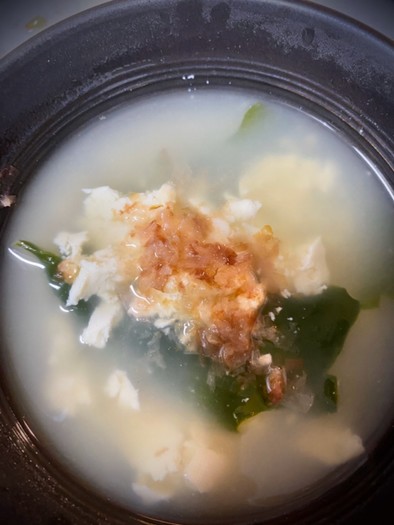 超絶簡単！おぼろ豆腐のスープの写真