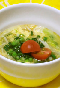 【健康】野菜シャキシャキ減塩卵スープ