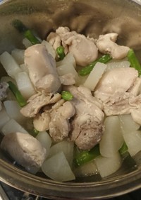 鶏肉と大根の塩麹煮