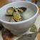 ショウガ風味の冬瓜とアサリのスープ