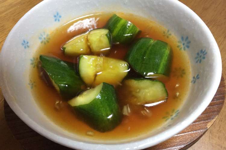 きゅうり めんつゆ漬け レシピ 作り方 By サミィ クックパッド 簡単おいしいみんなのレシピが372万品