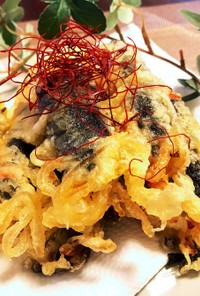 キムマリ。チャプチェの天ぷら 