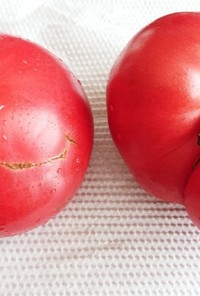 見た目より真っ赤なトマトが美味しいよ！