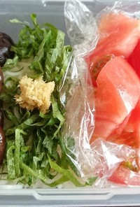 素麺弁当Ⅱ☆トマト&椎茸旨煮