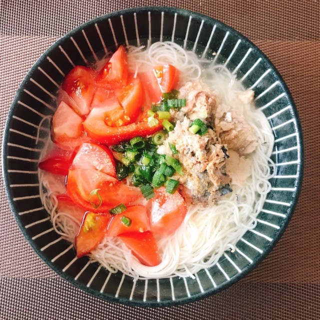 トマトとさば缶の白だしそうめん レシピ 作り方 By クックパッド 簡単おいしいみんなのレシピが360万品