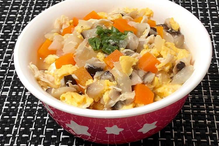 離乳食後期 鶏ささみと野菜たっぷり親子丼 レシピ 作り方 By れいくんママレシピ クックパッド 簡単おいしいみんなのレシピが368万品