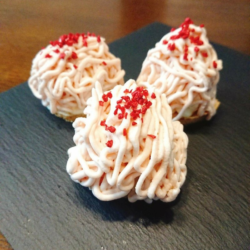 夏桃の焼きメレンゲ添え レシピ