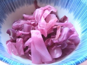 紫キャベツの甘酢漬けの画像