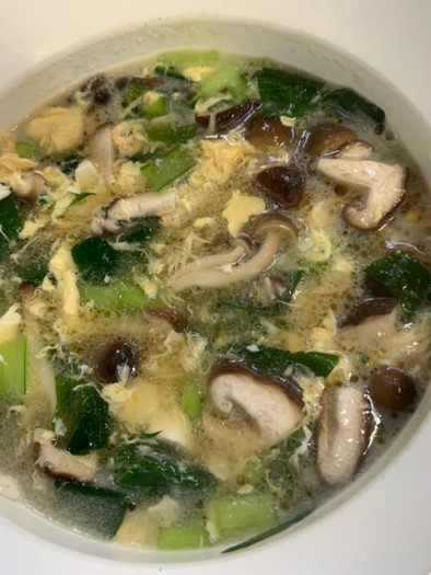 きのこの中華風スープの写真