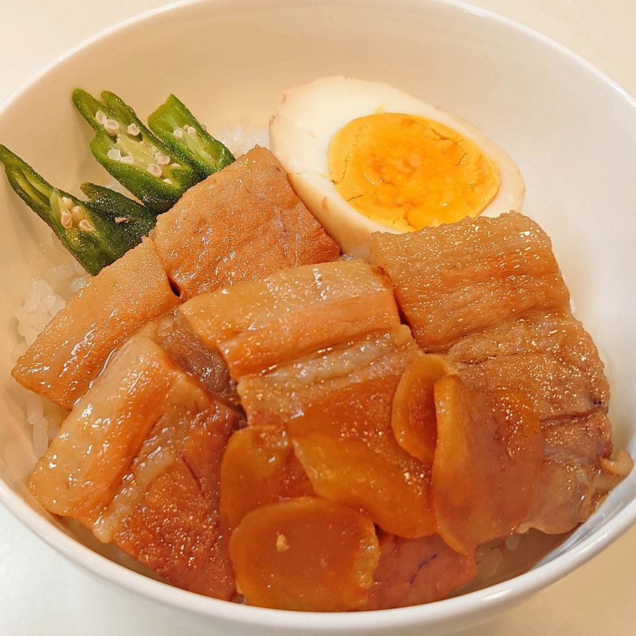 満腹レシピ!!＊豚の角煮丼の画像