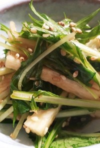 水菜と長芋の和風サラダ