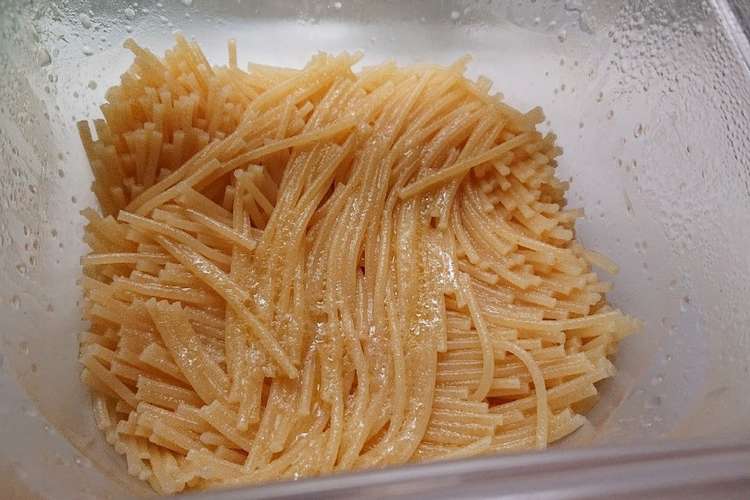 レンジパスタ スパゲッティのゆで方 レシピ 作り方 By ママ女医のズボラ飯 クックパッド 簡単おいしいみんなのレシピが350万品