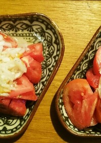 トマトサラダ♪新玉ねぎドレッシング