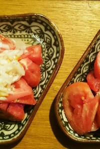 トマトサラダ♪新玉ねぎドレッシング