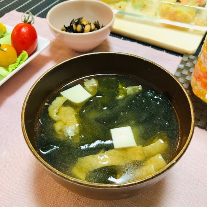 みんなが作ってる 豆腐 油揚 ワカメ みそ汁のレシピ クックパッド 簡単おいしいみんなのレシピが346万品