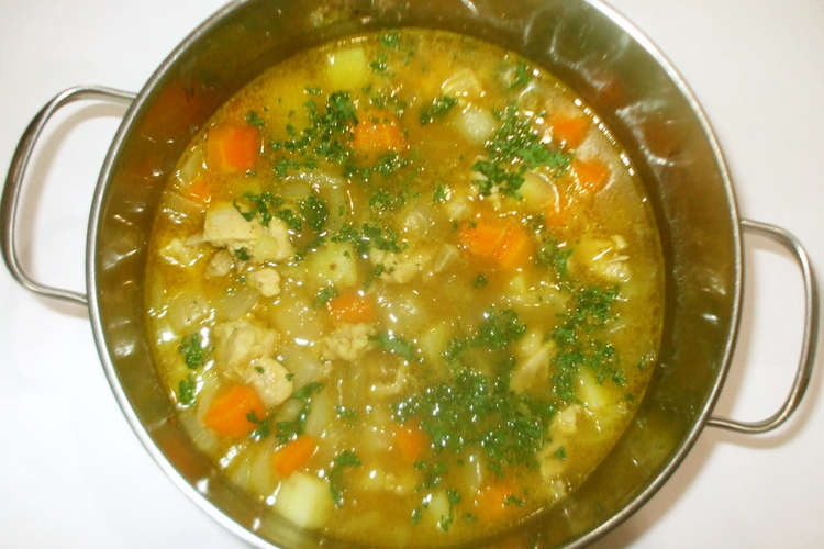 カレースープ 簡単カレー粉新玉ねぎ レシピ 作り方 By 漢方薬のタカキ大林店 クックパッド 簡単おいしいみんなのレシピが350万品